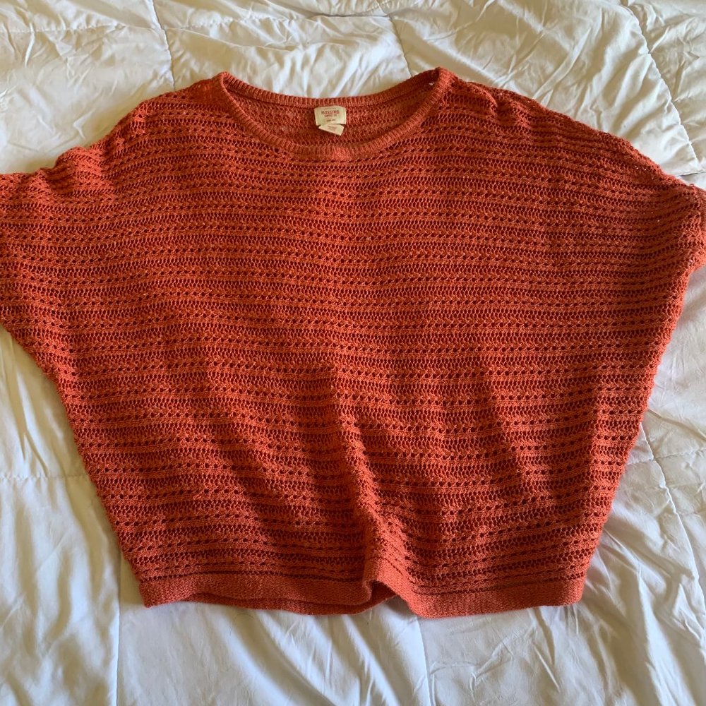 Orange Knit Top
